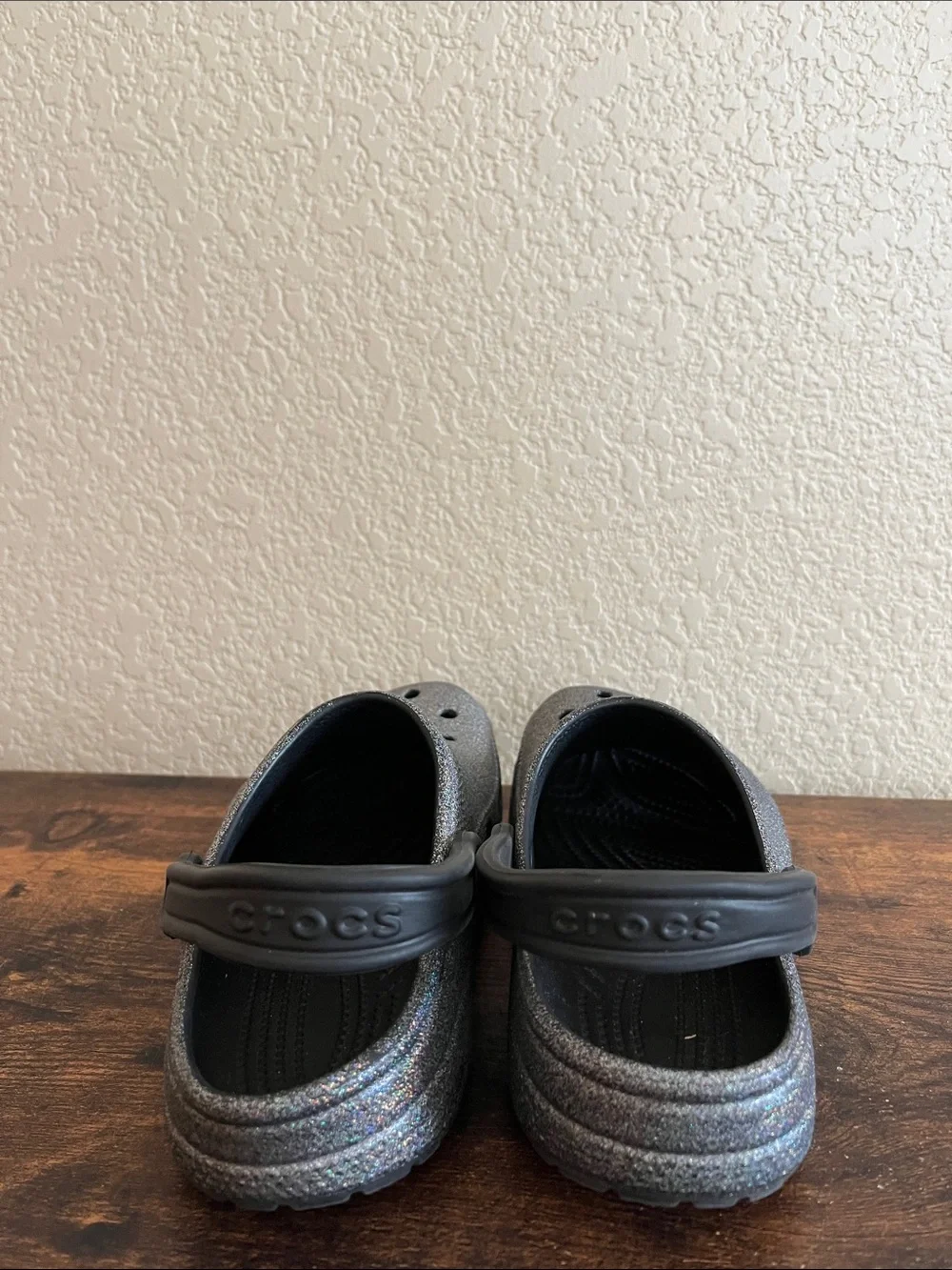 CROCS rainbow glitter